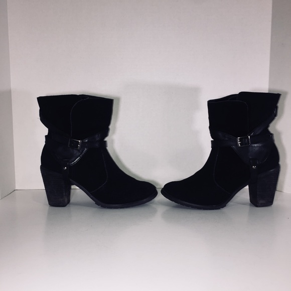 Restricted Black Suede Motorcycle Boots - Picture 3 of 8